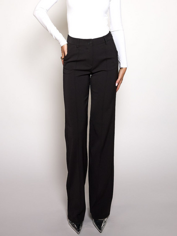 Marley | Wide leg pantalon | Zwart | Tall