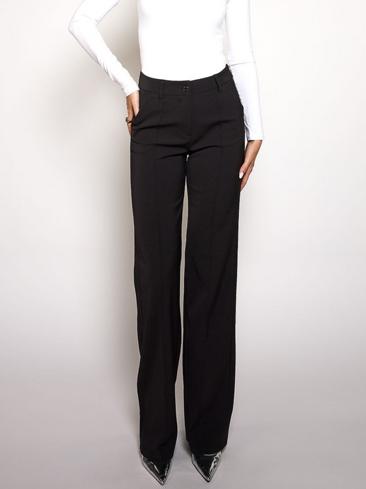 Marley | Wide leg pantalon | Zwart | Tall