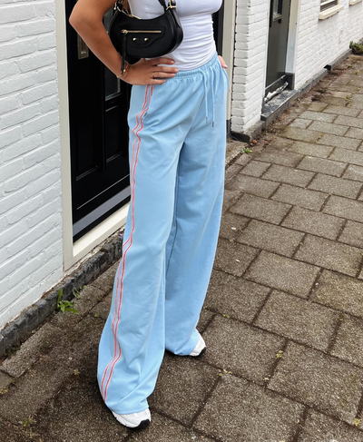 Izzy pants | Blue | Pink stripe | Tall