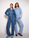 Zoë Denim Jumpsuit | Straight leg | Stretch | Blauw | Tall