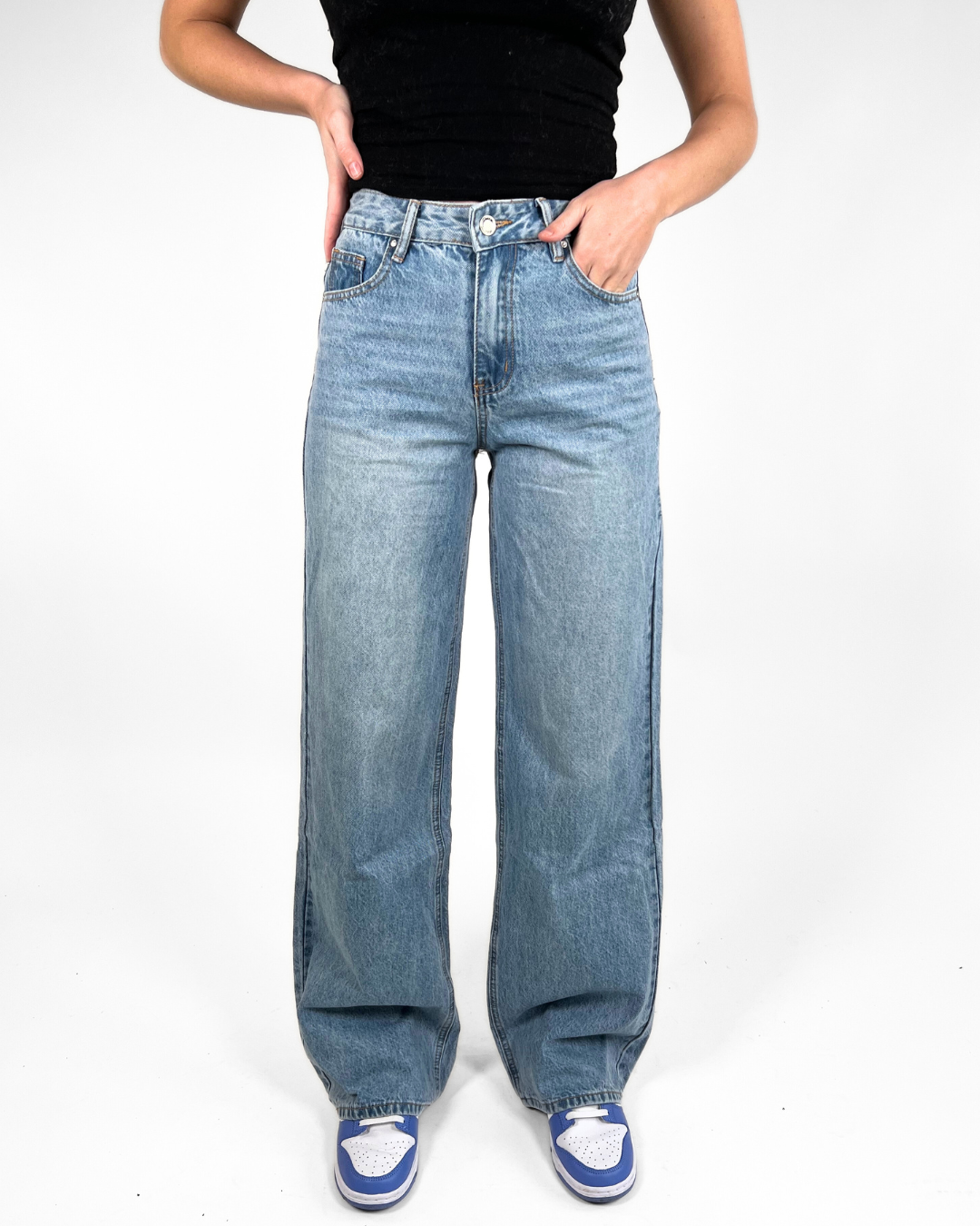 Jade Super Wide Leg Jeans | Blue | Tall | De perfecte spijkerbroek voor ...