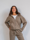 Khloé Zipper Hoodie | Sage | Tall