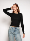 Lexie long sleeve top | Tall | Black