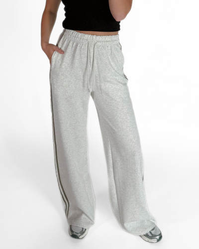 Izzy pants | Grijs met streep | Tall