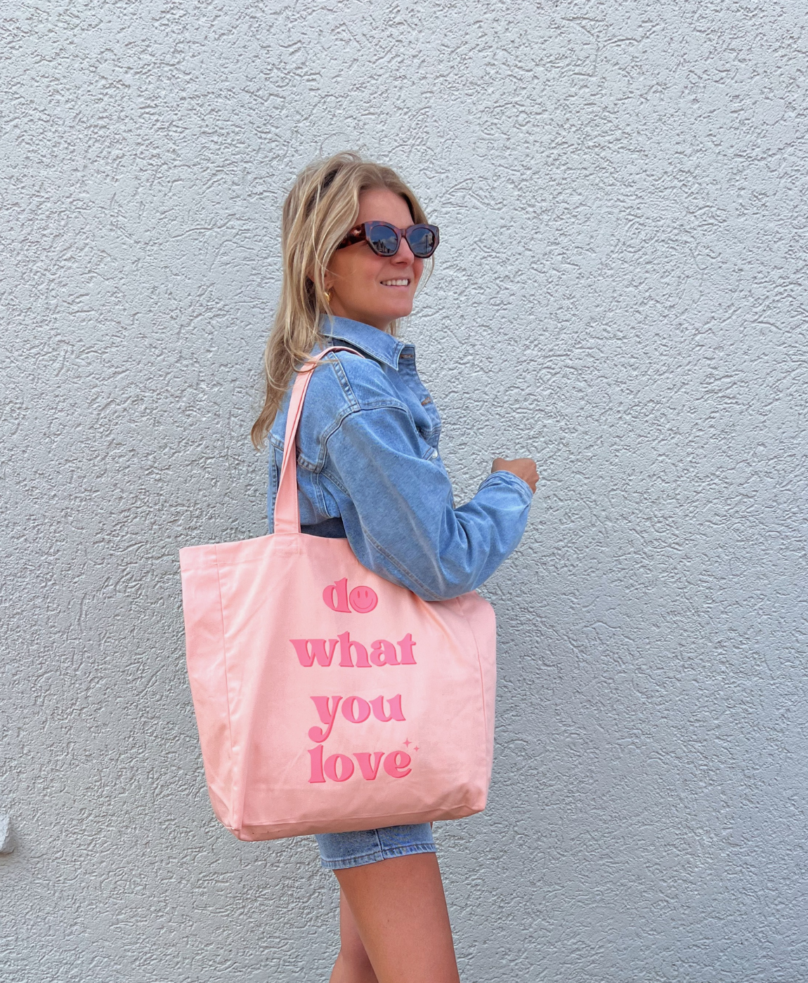 Canvas tas | Roze | The Wildflower Club