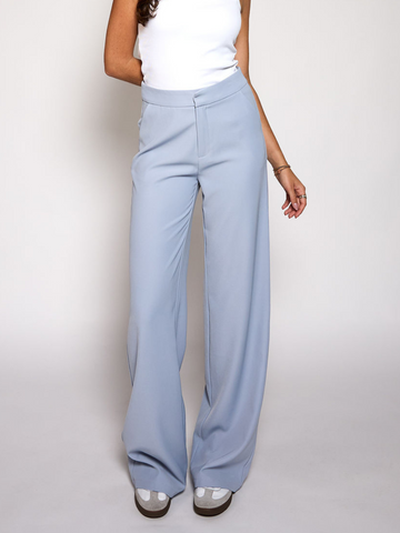 Nova | Wide leg pantalon | Lichtblauw | Tall