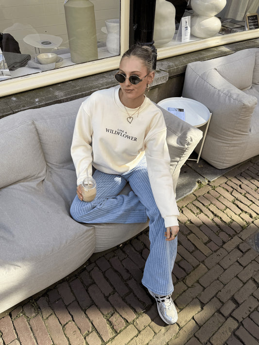 Sweater Like A Wildflower | Cream | Tall