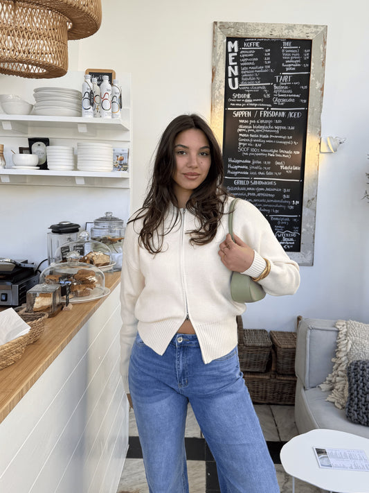 Lizzy vest met zipper | Butter | Tall