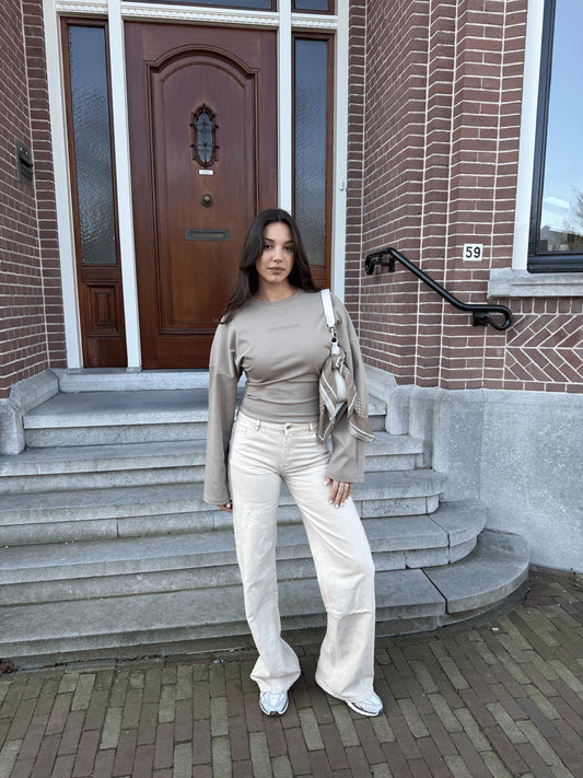 Sanna Tee | Taupe | Tall