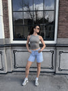 Noa Basic Tank Top | Lichtbruin | Tall