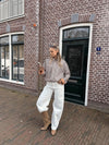 Zoey Barrel Jeans | Mid-waist | White | Stretch | Tall