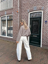 Naya jacket | Geruit camel | Tall