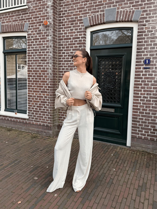 Maryn pants | Linnen | Beige | Tall