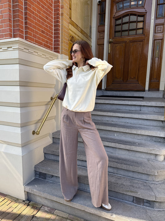 Maryn pants | Linnen | Taupe | Tall
