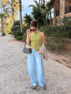 Olivia Balloon Jeans | Mid-waist | Mixed denim | Tall