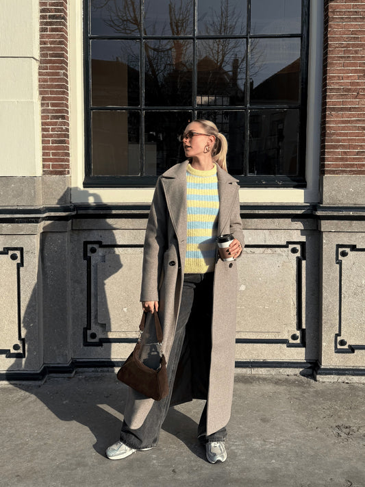 Noé Coat | Oversized | Taupe | Tall