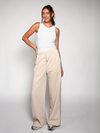 Izzy pants | Beige with stripe | Tall