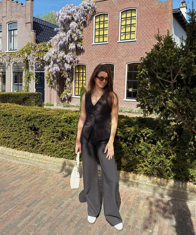 Nova | Wide leg trousers | Black | Tall