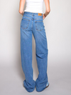 Jade Super Wide Leg Jeans | Mid-waist | Blue | Tall