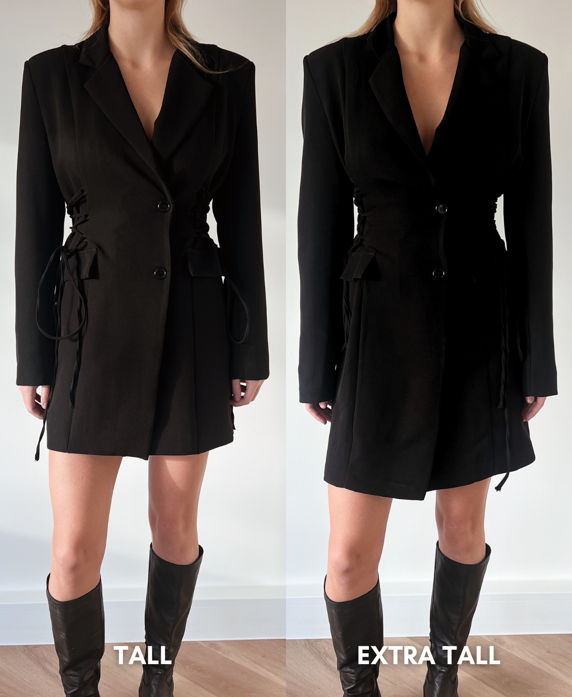 Bobby Blazer Dress | Black | Tall