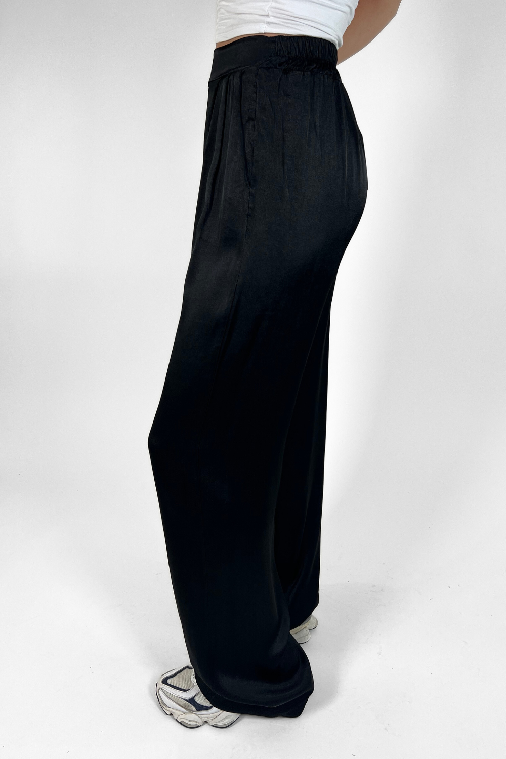 Gigi Satin pants | Tall | Black
