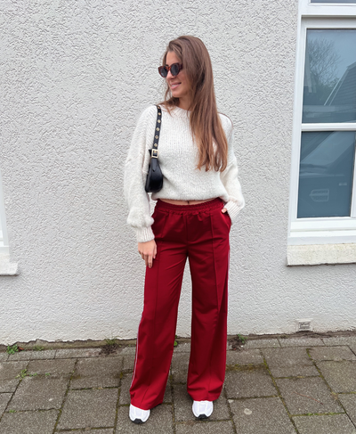 Blake pants met streep | Rood | Tall