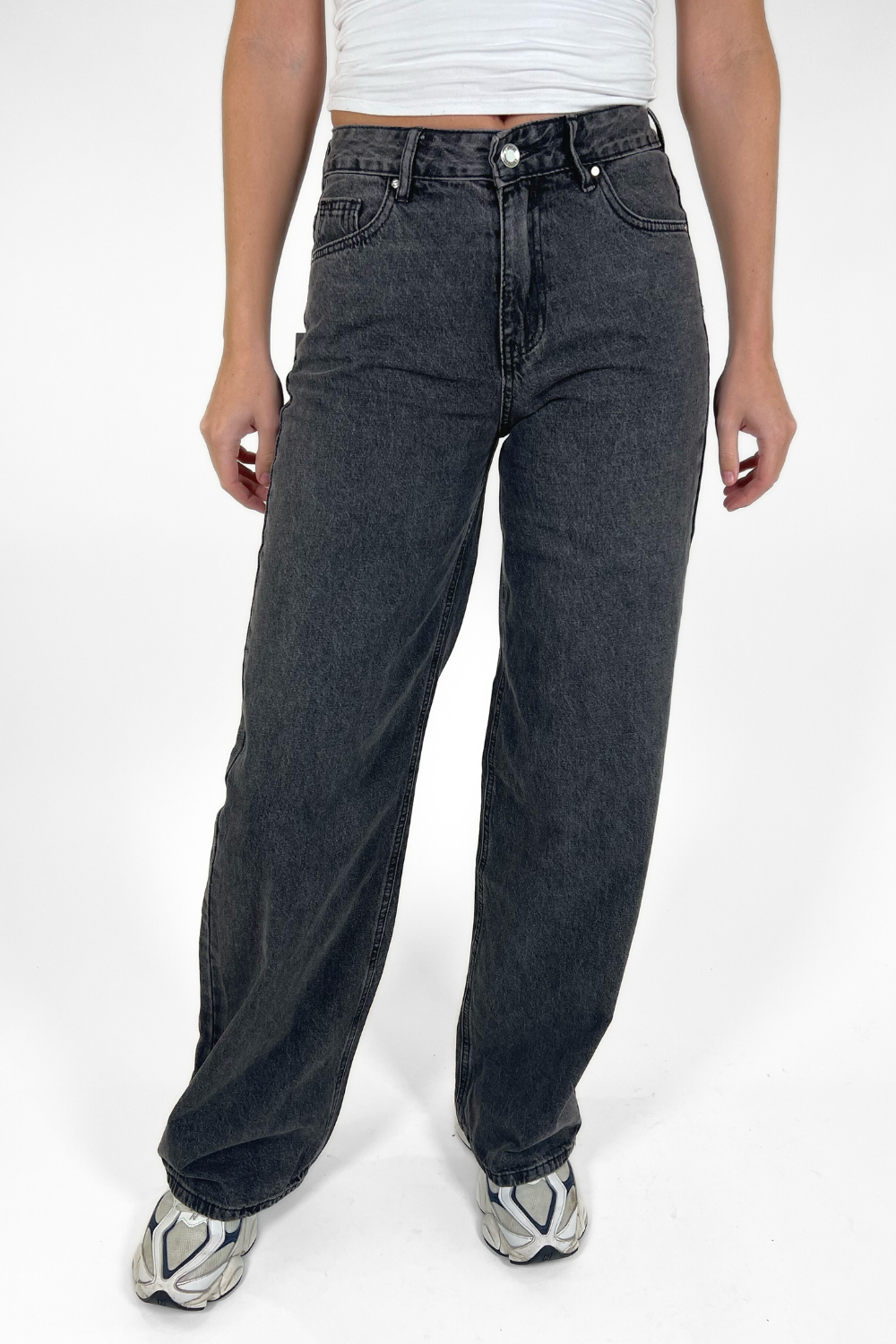 Jade Super Wide Leg Jeans | Grey | Tall | De perfecte spijkerbroek voor ...