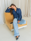 Sassy | Super Wide Leg Jeans | Stretch | Blauw | Tall