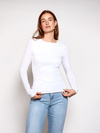 Lexie long sleeve top | Tall | Wit