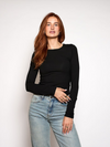 Lexie long sleeve top | Tall | Black