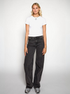 Jade Super Wide Leg Jeans | Mid-waist | Dark grey |
