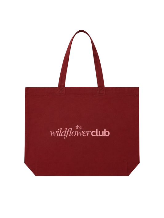Canvas tas | Bordeaux | The Wildflower Club