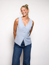 Nova gilet | Light blue | Tall
