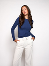 Lexie long sleeve top | Tall | Navy