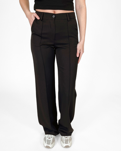 Marley | Wide leg pantalon | Zwart | Tall