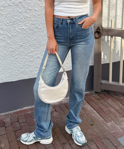 Lizza Mid Waist Jeans | Ocean blue | Stretch | Tall