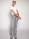 Lizza Mid Waist Jeans | Light grey | Stretch | Tall