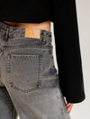 Jade Super Wide Leg Jeans | Mid-waist | Dark grey |