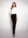 Lizza Mid Waist Jeans | Black | Stretch | Tall