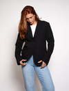Nova oversized blazer | Zwart | Tall