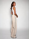 Izzy pants | Beige with stripe | Tall