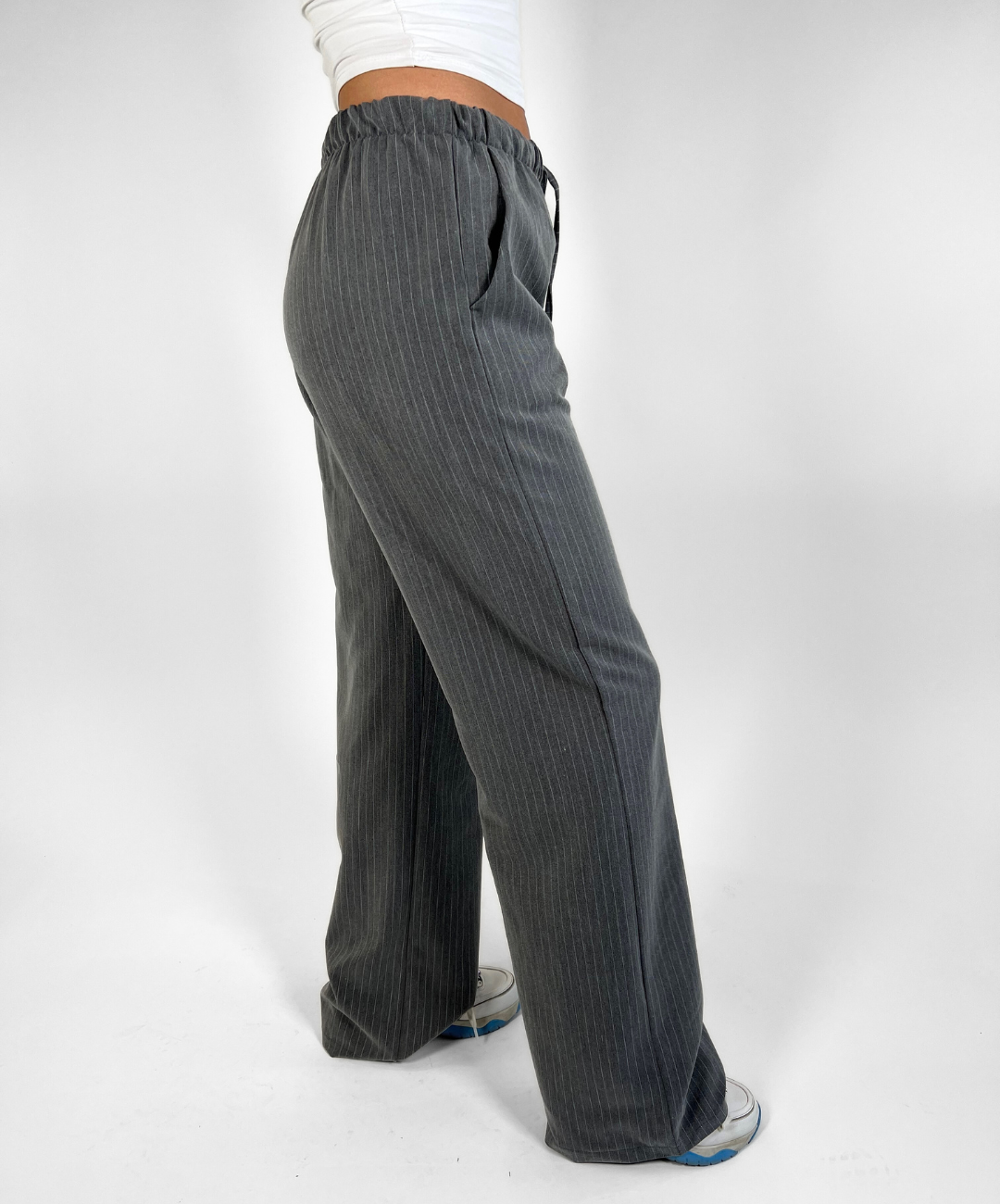 Lize pants Grey Striped | Tall