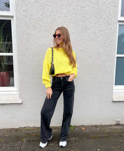 Lulu | Knitted sweater | Yellow