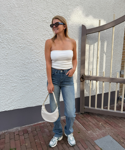 Lizza Mid Waist Jeans | Ocean blue | Stretch | Tall