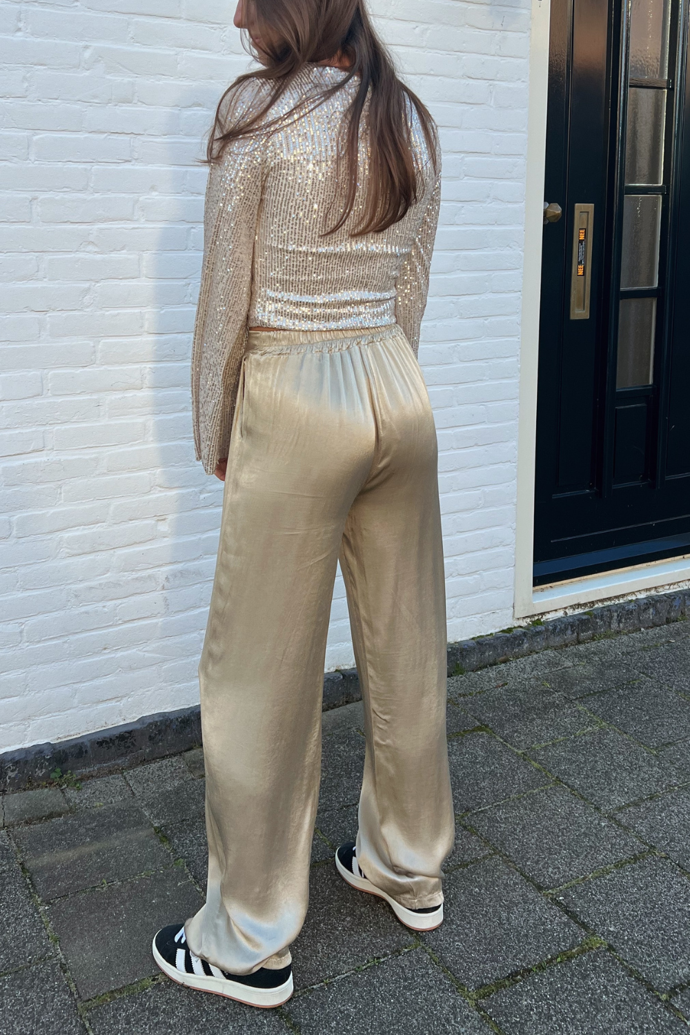 Gigi Satin pants | Tall | Champagne