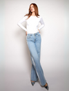 Fay Mid Waist Jeans met strepen| Blauw | Stretch | Tall