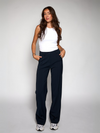 Marley | Wide leg pantalon | Navy | Tall