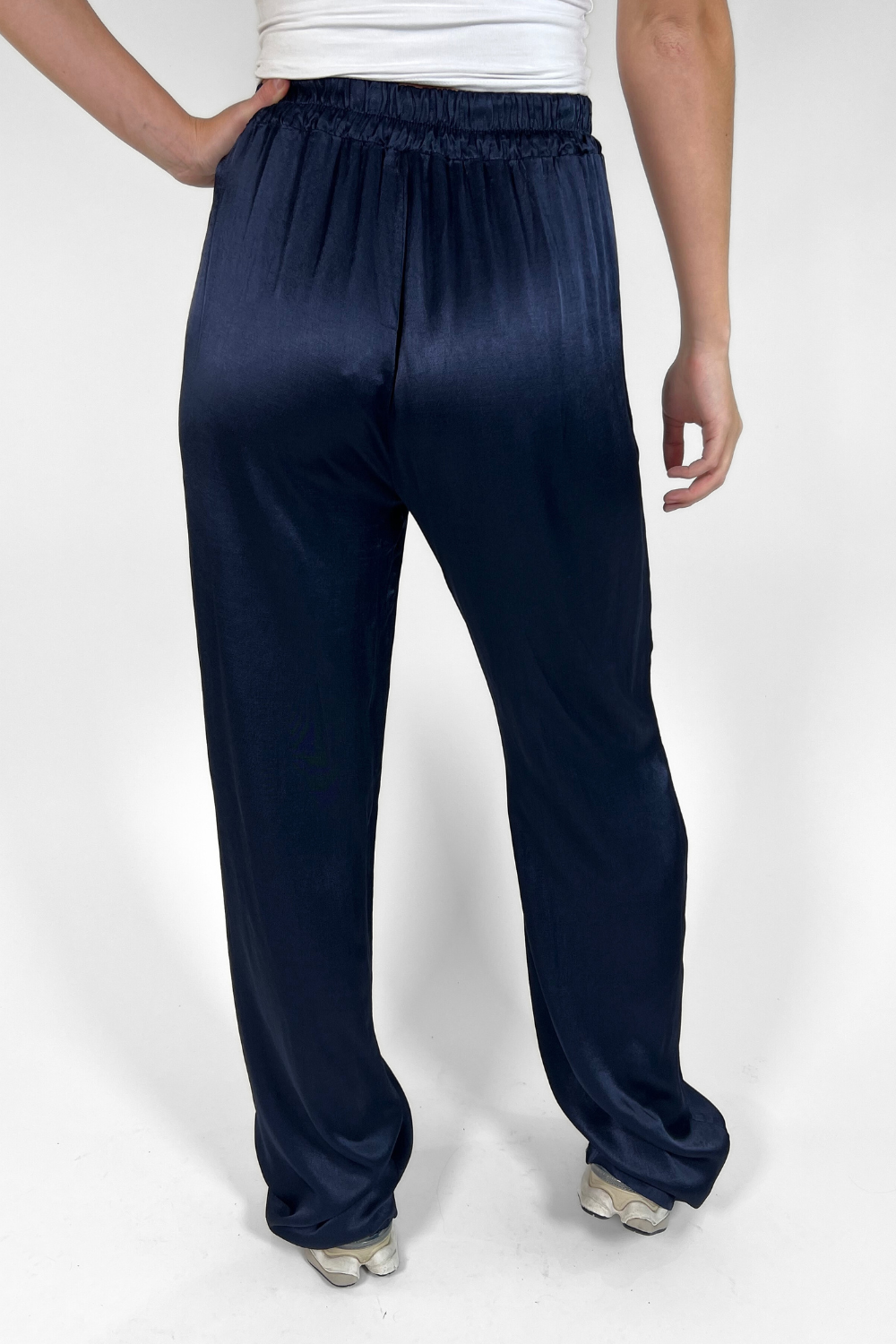 Gigi Satin pants | Tall | Navy