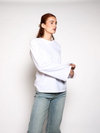 Nine Tee | wijd uitlopende mouw | Tall | Wit