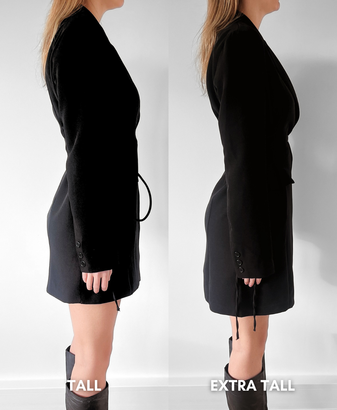 Bobby Blazer Dress | Black | Tall